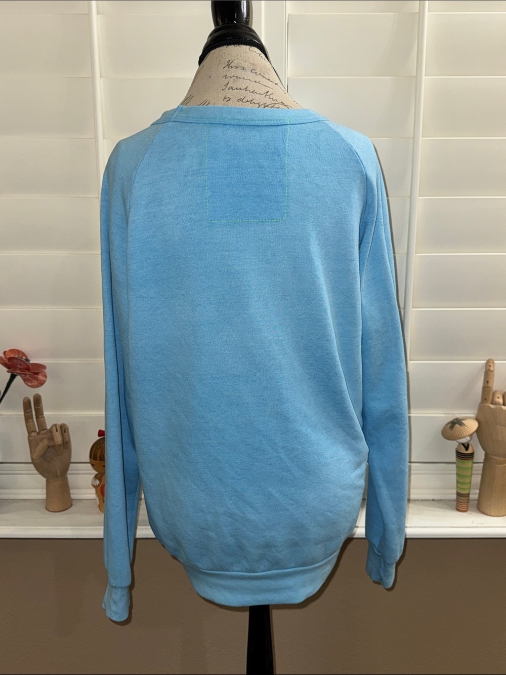 Aviator Nation SMILEY 2 RELAXED SWEATSHIRT OCEAN Unisex - Picture 6 of 13